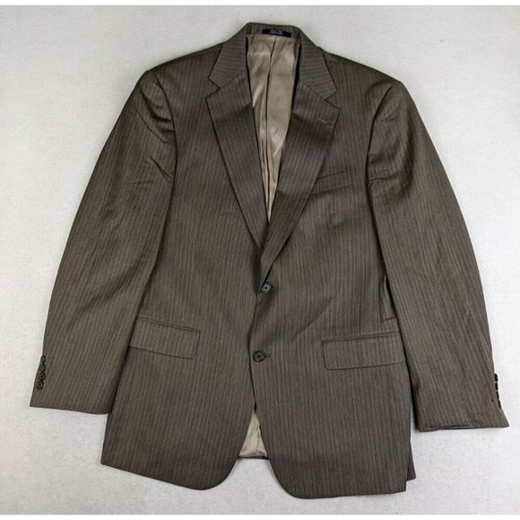 Hart Schaffner Marx Men's Blazer Size 40R Brown Striped 2-Button Sport Coat - Picture 2 of 13